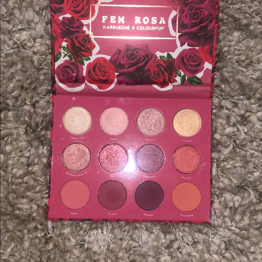 Colourpop fem rosa eyeshadow palette